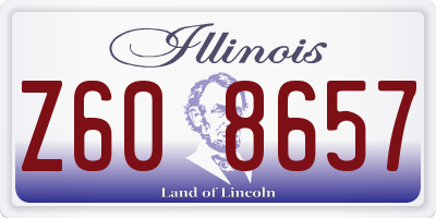 IL license plate Z608657