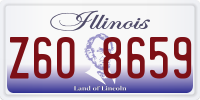 IL license plate Z608659