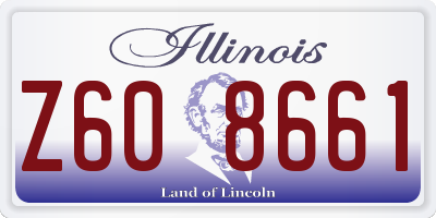 IL license plate Z608661