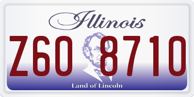 IL license plate Z608710