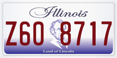 IL license plate Z608717