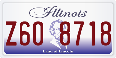 IL license plate Z608718