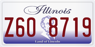 IL license plate Z608719