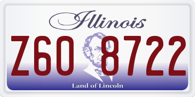 IL license plate Z608722