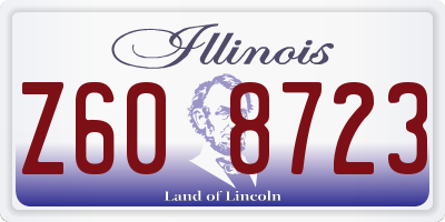 IL license plate Z608723
