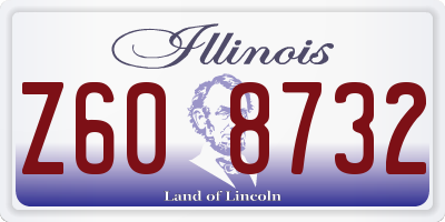 IL license plate Z608732