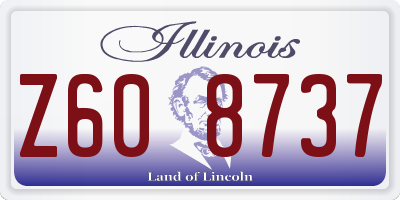 IL license plate Z608737