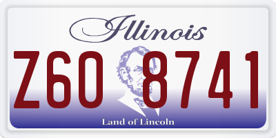 IL license plate Z608741