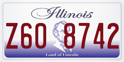 IL license plate Z608742