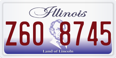 IL license plate Z608745