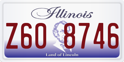 IL license plate Z608746