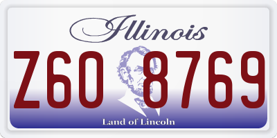 IL license plate Z608769