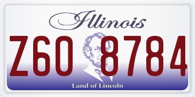 IL license plate Z608784