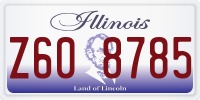IL license plate Z608785