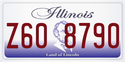 IL license plate Z608790