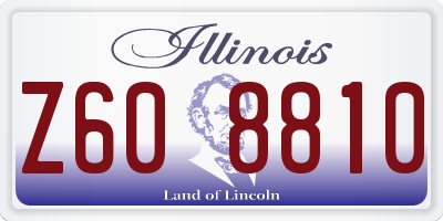 IL license plate Z608810
