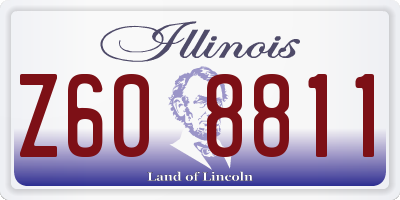 IL license plate Z608811