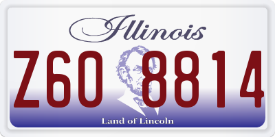 IL license plate Z608814