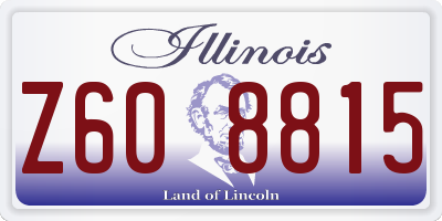 IL license plate Z608815