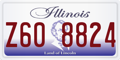 IL license plate Z608824