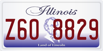 IL license plate Z608829