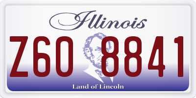 IL license plate Z608841