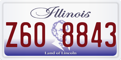 IL license plate Z608843