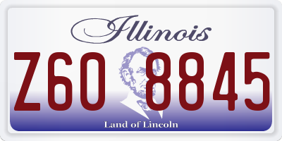 IL license plate Z608845