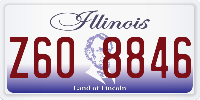 IL license plate Z608846