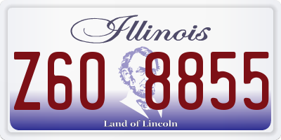 IL license plate Z608855
