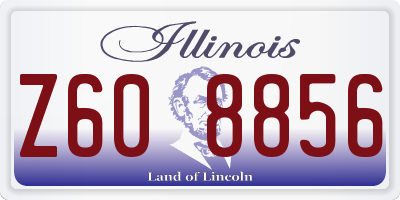 IL license plate Z608856