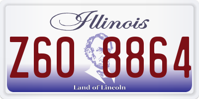 IL license plate Z608864