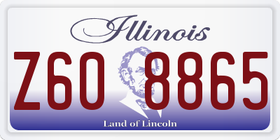 IL license plate Z608865