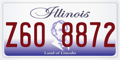 IL license plate Z608872