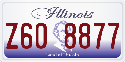 IL license plate Z608877