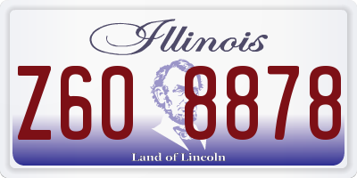 IL license plate Z608878