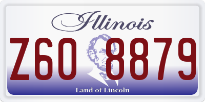 IL license plate Z608879