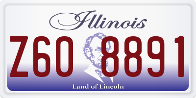 IL license plate Z608891
