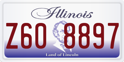 IL license plate Z608897