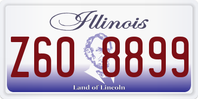 IL license plate Z608899