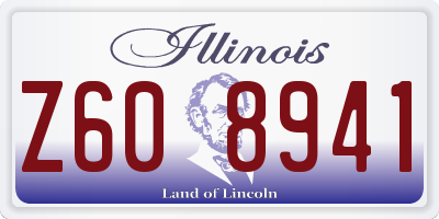 IL license plate Z608941