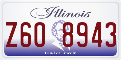 IL license plate Z608943