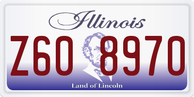 IL license plate Z608970