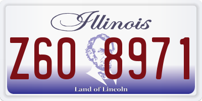 IL license plate Z608971