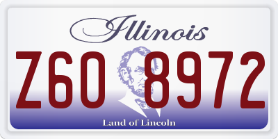 IL license plate Z608972