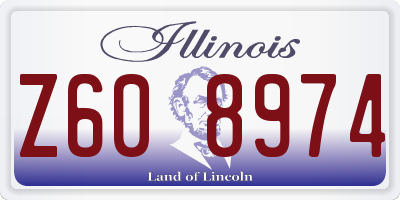 IL license plate Z608974