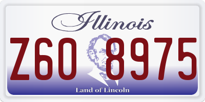 IL license plate Z608975