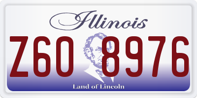 IL license plate Z608976