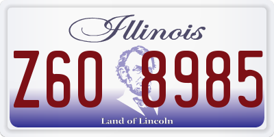 IL license plate Z608985