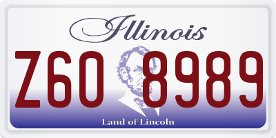 IL license plate Z608989